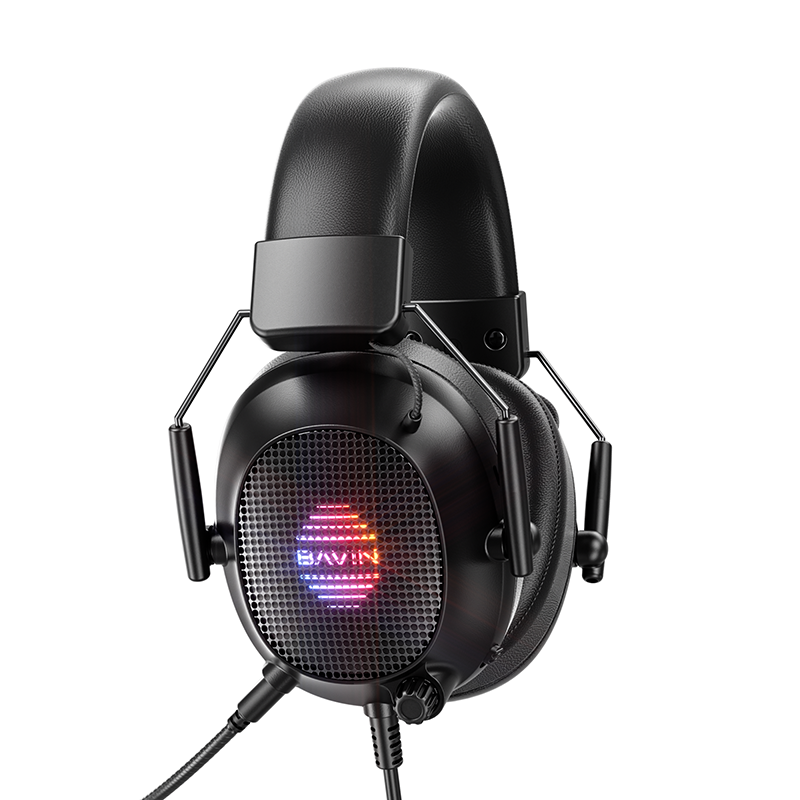 BAVIN HB-BH63 RGB Over-Ear Gaming Wired Headphones