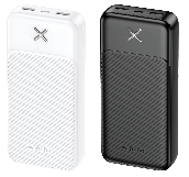 PX110 20000mAh Power Bank (2.1A amp;amp; 2 Outputs) WHITE/ BLACK