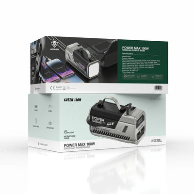Green Lion Power Max 100w 50000mah Power Bank - Silver
