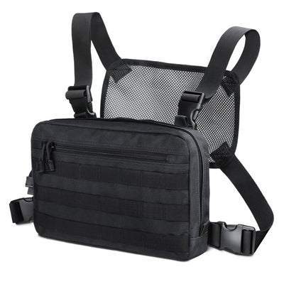 Tactical Chest Rig Bag, Recon Kit Bags Combat Chest Pack Tactical Vest Front Pouch Radio Harness Holster Tool Pouch