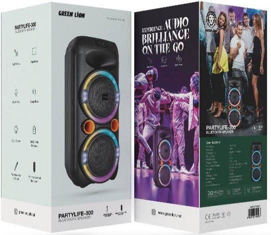 Green Lion PartyLife 300 Bluetooth Speaker GNPALFE300BK