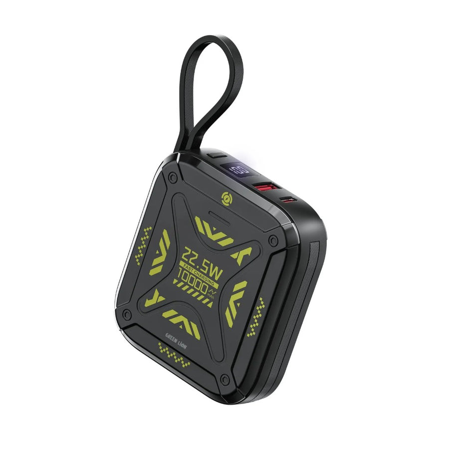GREEN LION XTREME 10 POWER BANK 10000 MAH PD 22.5W - BLACK