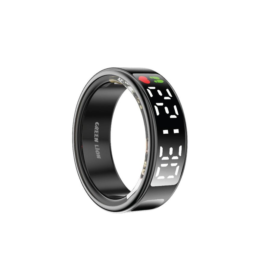 GNSRINGP9BK} GREEN LION SMART RING PRO WITH DIGITAL DISPLAY 9 - BLACK