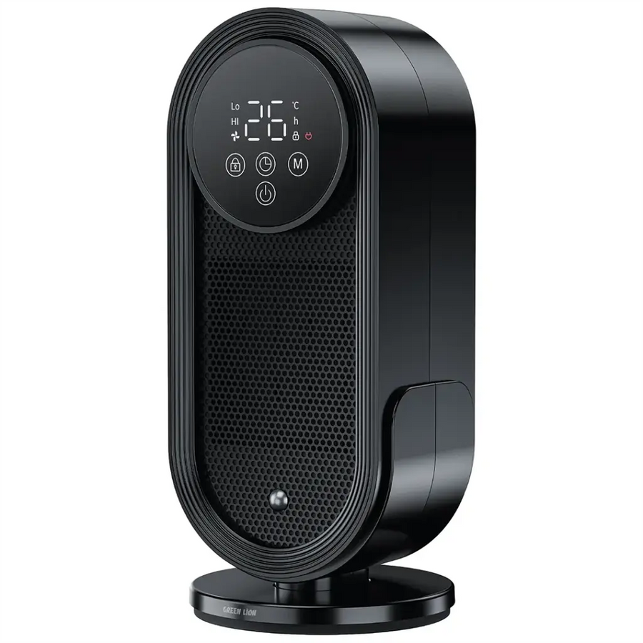 Green Lion Heater Lite with Remote Control 1500W - Black