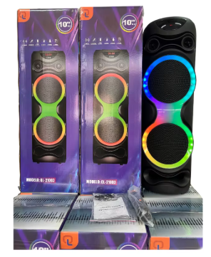 QL-21003 Dual 10″ High-Power Party Speaker