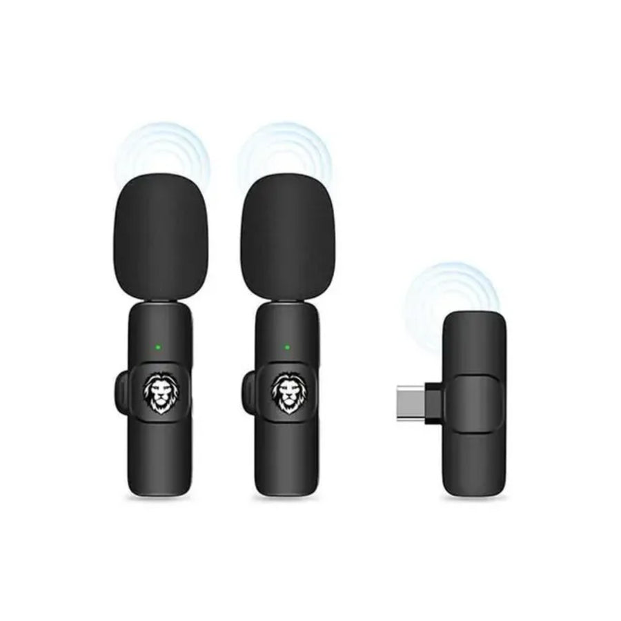 GREEN LION 3 IN 1 WIRELESS MICROPHONE - BLACK