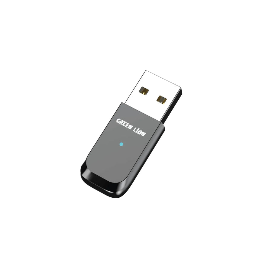 GREEN LION ZINC ALLOY SHELL BLUETOOTH ADAPTER - BLACK