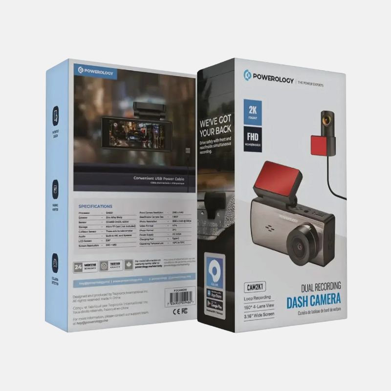 Powerology Dual Recording Dash Camera