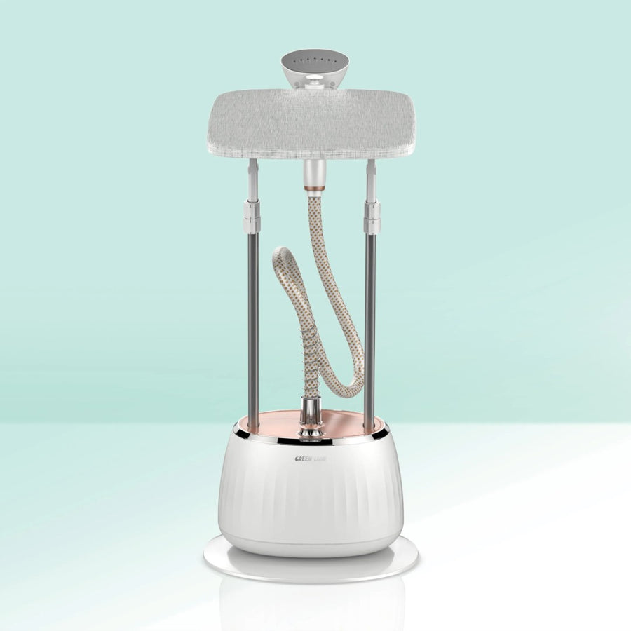 GREEN LION PORTABLE HOUSEHOLD GARMENT STEAMER PRO 7 FUNCTIONAL 1800W 1.6L - WHITE