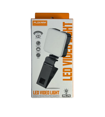 Plokama LED Video Light With Holding Clip PK-79