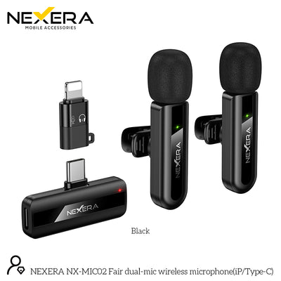 NEXERA L20A Fair dual-mic wireless microphone(iP/Type-C)