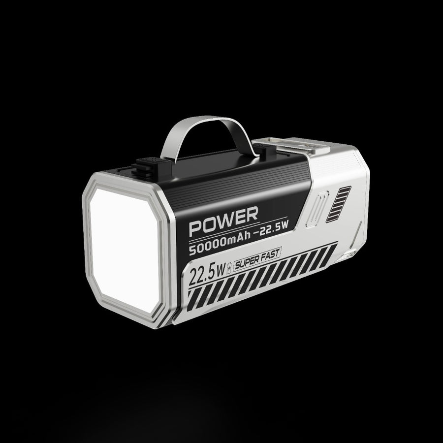 GREEN LION POWER MAX 22.5W 50000MAH POWER BANK - SILVER