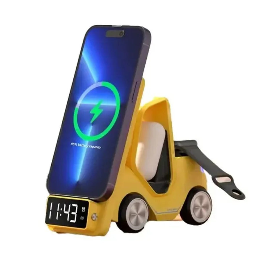 Green Lion 5 In 1 Forklift Wireless Charger - Orange/ Yellow
