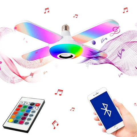 fan-shaped Bluetooth music lamp 10046