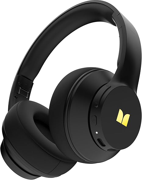 Monster Mission 100 Bluetooth Headphones, Over Ear Headphones with Immersive Bass, Crystal Clear Call, 40H Playtime, Bluetooth 5.4, Comfortable Fit Wireless Headset