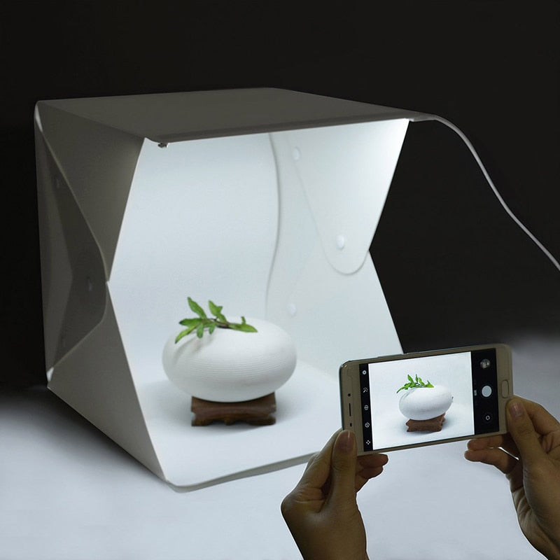 Mini folding light box photography studio LED Light Soft Box Photo Background Kit Light box-20CM AND 40CM