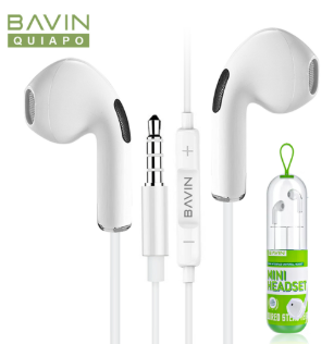 BAVIN H-3.5-HX853 3.5mm Hi-Fi Stereo Wired Earphones w/ Mic