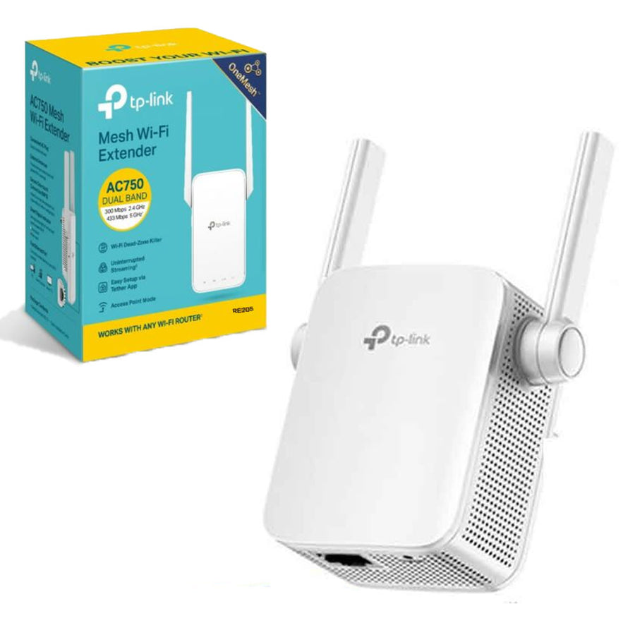 TP-LINK AC750 Mesh Wi-Fi Extender RE205