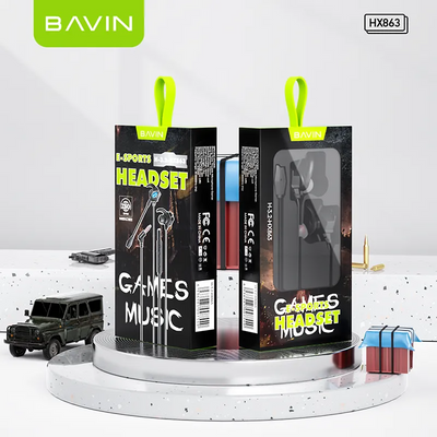Bavin HX863 Gaming Wired Earphones HiFi Stereo Sound Headset