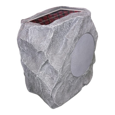 Creative Stone Crafts BT Speaker FM Radio TF/USB Solar Panel Charging Stereo Woofer Active Outdoor Waterproof Wireless Speaker