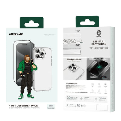 Green Lion 4 in 1 Defender Pack- CLEAR