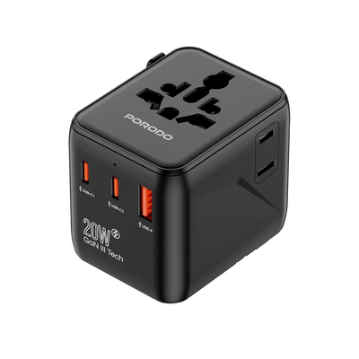 Porodo Universal Travel GaN Quick Charger PD-FWCH053-BK