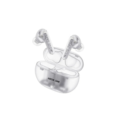 GREEN LION TRANSPARENT PRO 2 WIRELESS EARBUDS - WHITE