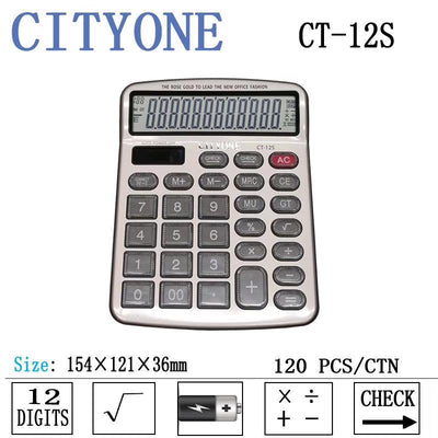 CITY ONE CHECK amp; CORRECT DESKTOP CALCULATOR CT-12s