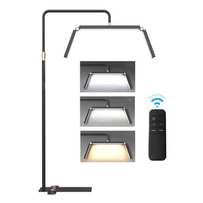 HD-M9X LED Half Moon Video Light, Ring Fill Light, Floor Lamp, 3200K-5600K, with Light Stand, Phone Holder, and Remote Control