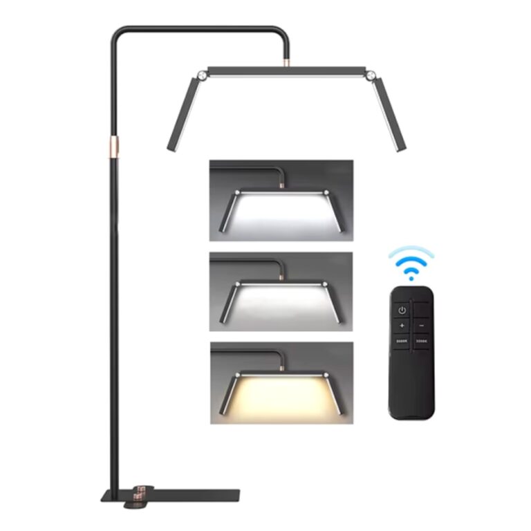 HD-M9X LED Half Moon Video Light, Ring Fill Light, Floor Lamp, 3200K-5600K, with Light Stand, Phone Holder, and Remote Control