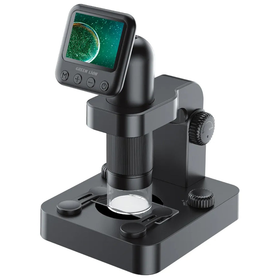 GREEN LION PORTABLE DIGITAL MICROSCOPE 20X-100X ZOOM - BLACK