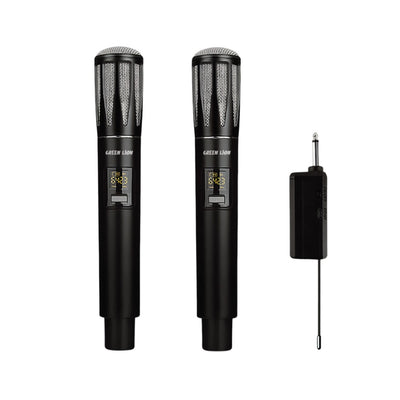 GREEN LION WIRELESS DUAL MIC CORDLESS MICROPHONE - BLACK
