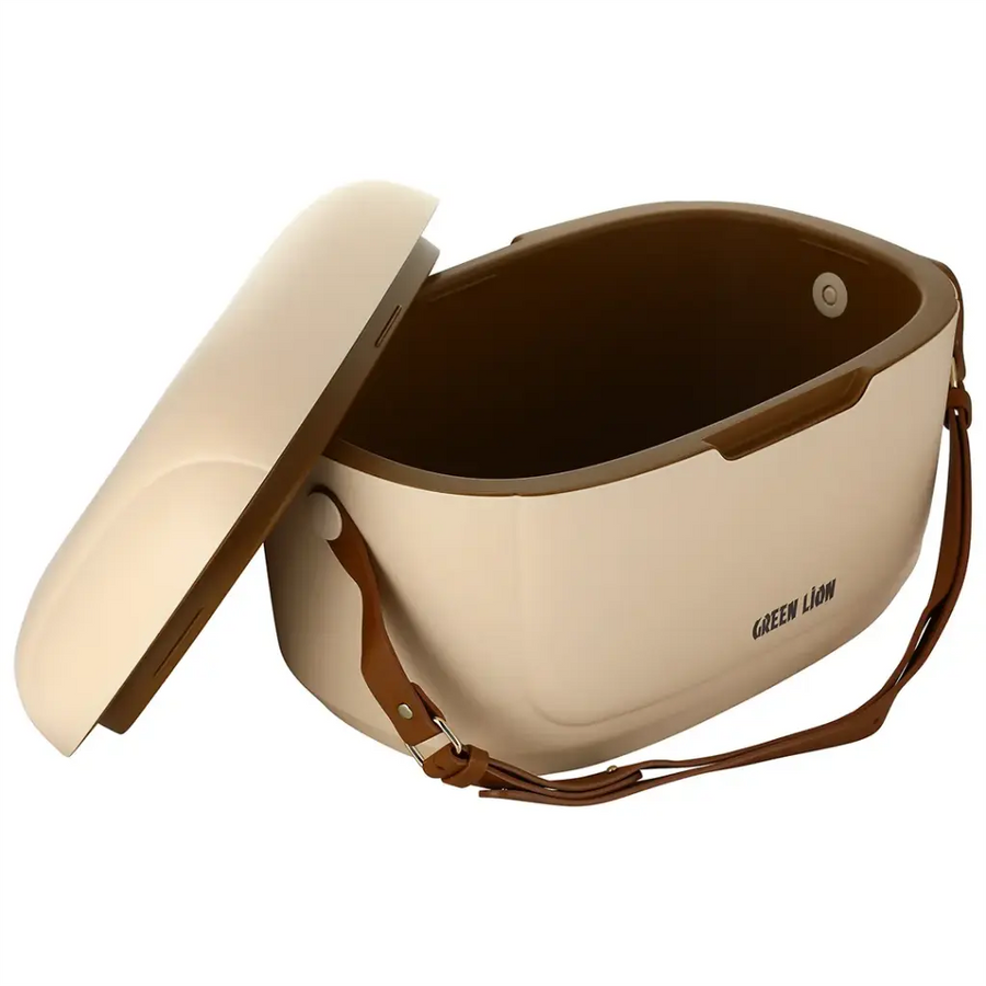 Green Lion Vintage Insulated Cooler Box 12L - Beige