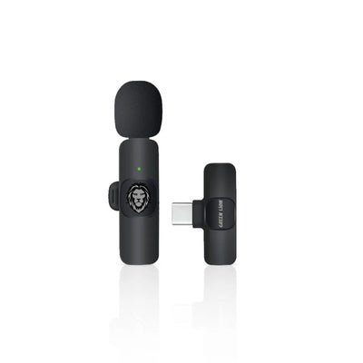 GREEN LION SOLO WIRELESS MICROPHONE 3 PLUGS 60MAH - BLACK