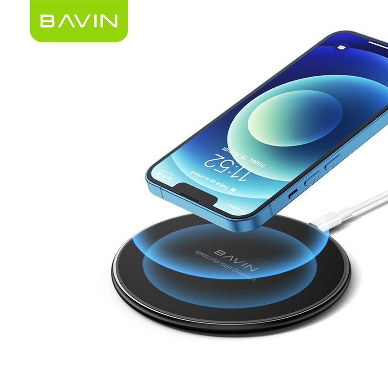 BAVIN PC017 15W Wireless Fast Charger Universal Desktop Charging Pad
