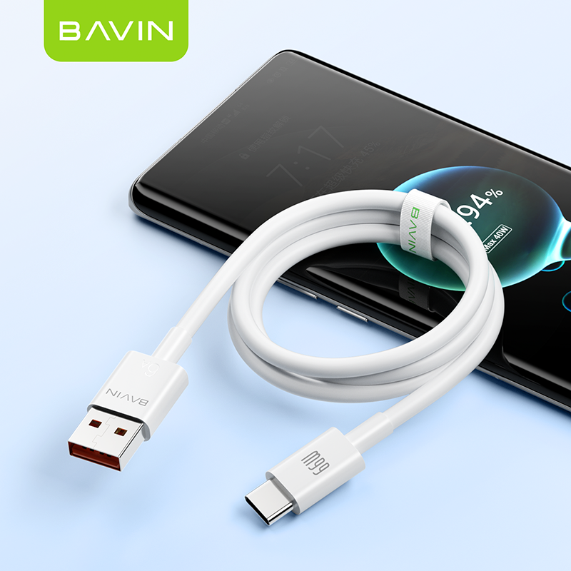 Bavin Fast Charging And High Speed Data Transfer 66w Cable Cb358 For Huawei Phone