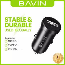 Bavin Pc925 Single USB Port 18 W Metal Car Charger Fast Charging Micro Ios Type C