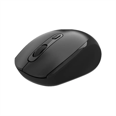 Porodo 2.4G+BT Dual Mode Rechargeable Mouse 300mAh battery Adjustable 800-1600 DPI - Black/ WHITE