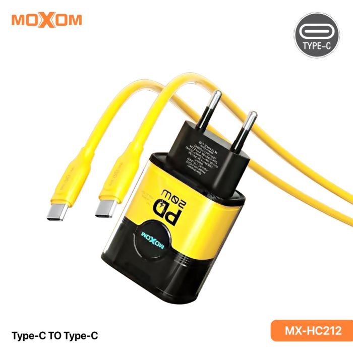 MOXOM MX HC212 20W PD Charger TYPEC-C TYPEC LIGHTNING