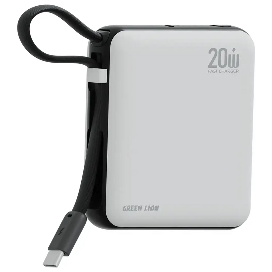 Green Lion Nuru Power Bank 10000mAh PD 20W- White