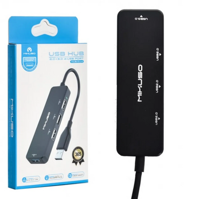 MIKUSO HUB-014 USB 2.0+3.0 Multi HUB Splitter Charging Devices Data Transfer 4-Port USB Hubs High Speed Expansion
