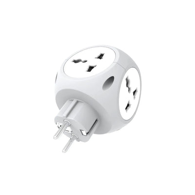 GREEN LION MULTIPORT TRAVEL ADAPTER EU 4W - WHITE