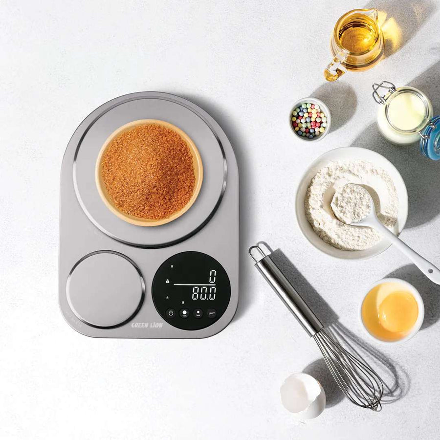 GREEN LION DUAL KITCHEN SCALE - SILVER