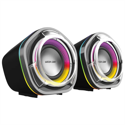 {GNCLGAMSPBK} Green Lion Clario Gaming Speakers - Black