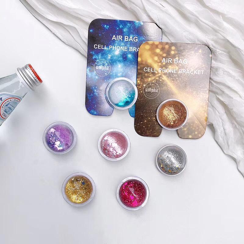 Stylish Pop Socket with a smooth, spherical design that fits perfectly into your hand and on your phone, also highlighting Several unique colors