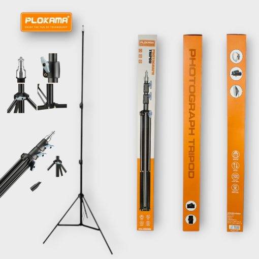 Plokama PK-8899 Professional Photography Tripod Stand Adjustable Height Carbon Micro Sand Layer Stable amp;amp;amp;amp; Camera Support for DSLR Mobile Studio Lighting and Video Recording