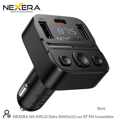 NEXERA E87 Delta 35W(1A1C) car BT FM transmitter