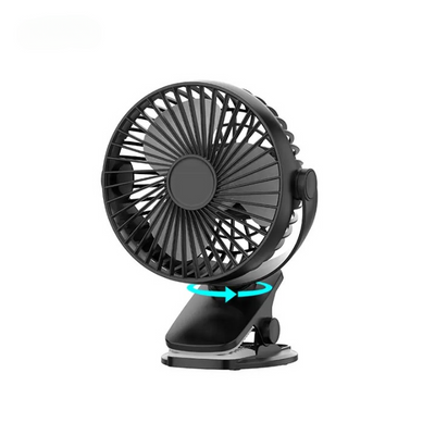 JTC Rechargeable Clip Mini Fan - 5 - Black | JF-L2855