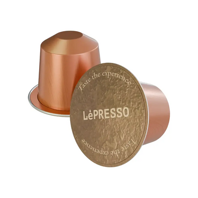 Lepresso Aluminum Capsules for Nespresso Blended 10pc Colombia Gold COPPER