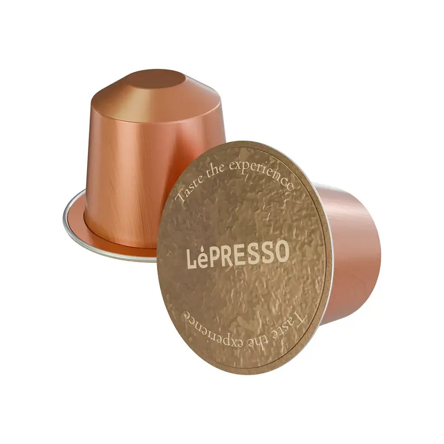 Lepresso Aluminum Capsules for Nespresso Blended 10pc Colombia Gold COPPER